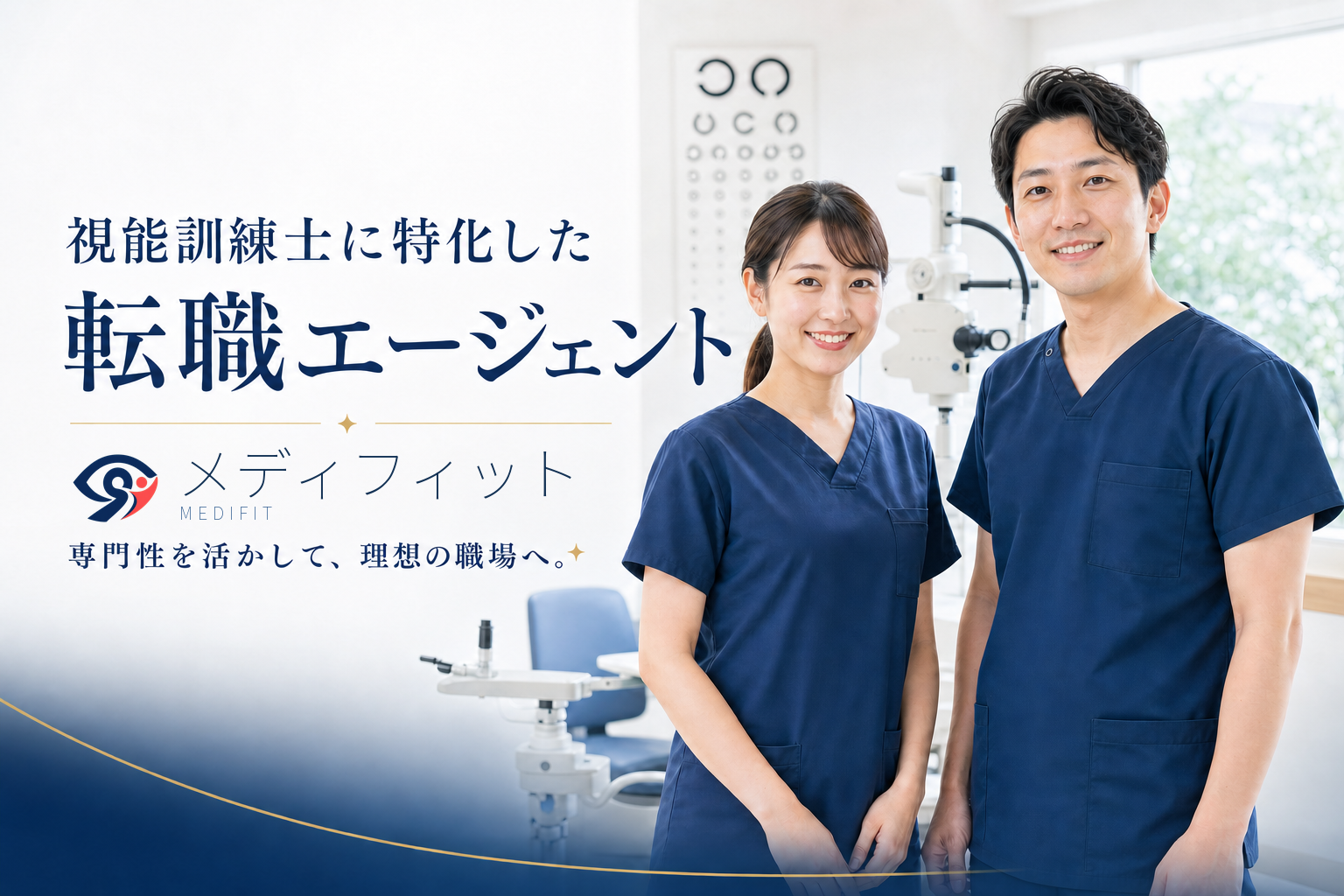 視能訓練士のキャリアを支援するメディフィット